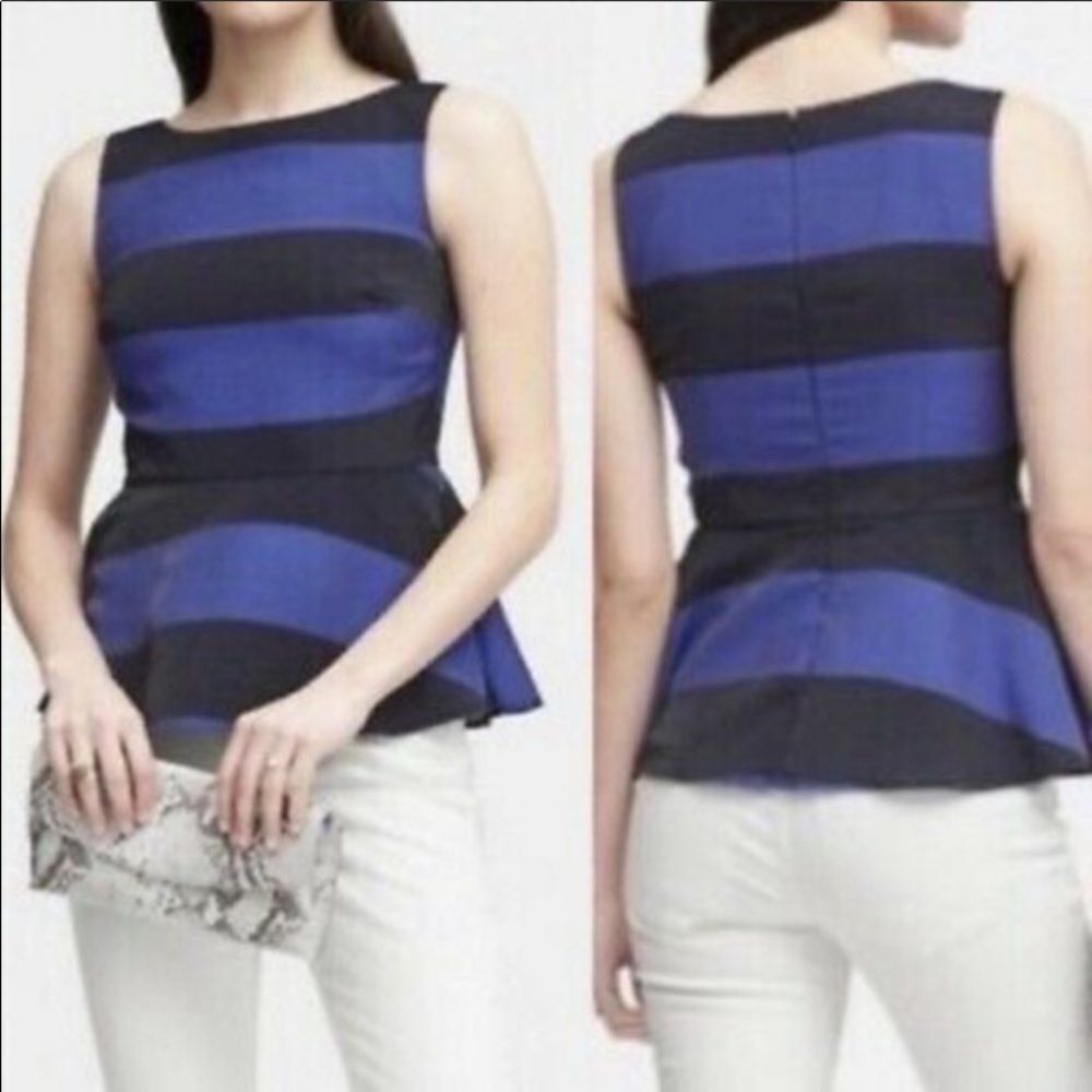 Banana Republic Peplum Sleeveless Top